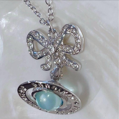 Collana con nastro - , goccia