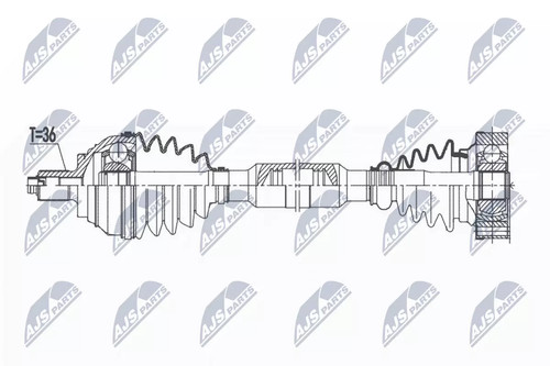 Semiasse nty 825mm - nty,