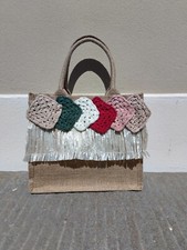 BORSA CORDA YUTA Artigianato Toscana - Fatta a Mano / Con Manici (LEGGI)