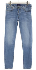Jeans uomo Jack & Jones slim/glenn W34/L36 effetto dissolvenza bottone fly whiskers