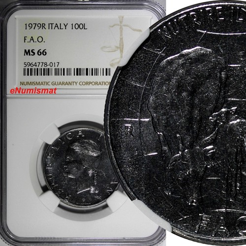 Italia 1979 100 lire fao - fao, ngc