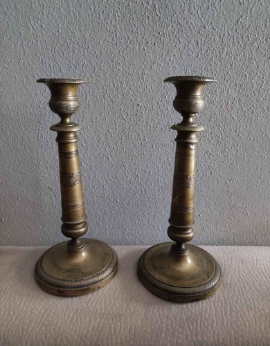 Candelabri vintage ottone - 2,