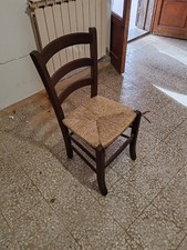 Sedie impagliate rustiche