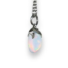 COLLANA CIONDOLO METALLO OPALE