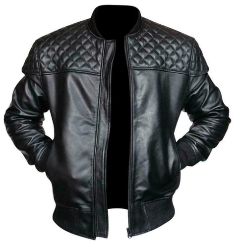 Giacca bomber nera - in, vera