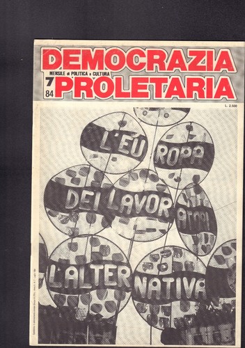 Democrazia proletaria mensile - democrazia,