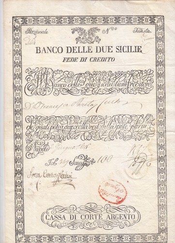 Banco delle due - banco, sicilie