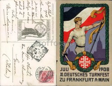SCHERMA FENCING GERMANIA DEUTSCHLAND-TURNFEST FRANKFURT 1908-D11-60