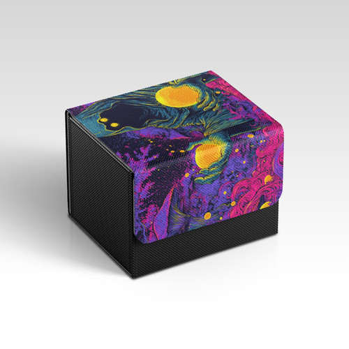 Mtg deckbox hooded wizard - |,