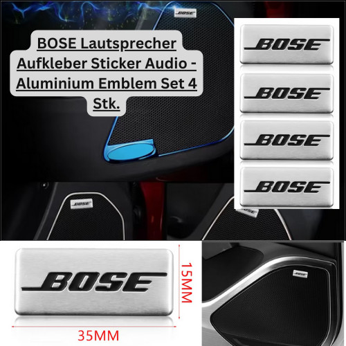 Bose lautsprecher aufkleber - 4x,