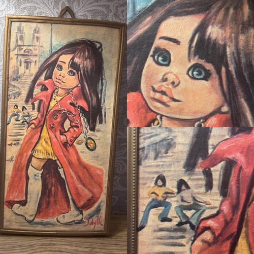 Vintage big eye girl jolylle - girl,