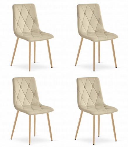 Set sedie libra beige - 4, chiaro