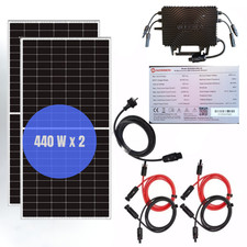 PLUG AND PLAY  880 W PANNELLO SOLARE FOTOVOLTAICO PRONTO PER SPINA DA BALCONE