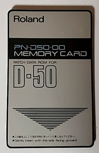 Roland d50 memory - memory, card