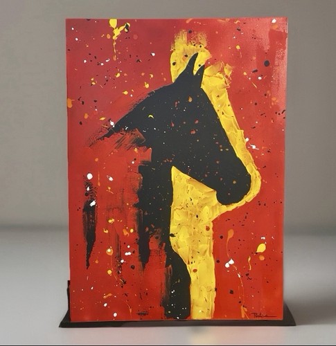 Quadro astratto dipinto - astratto, mano