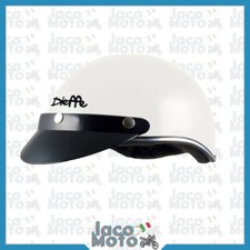 Casco SCODELLA CICLO SCOOTER Bianco Lucido con Visierina Parasola TAGLIE M L