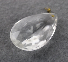 PENDENTE Mandorla PER LAMPADARIO VINTAGE GOCCIA ricambio Cristallo Trasparente T