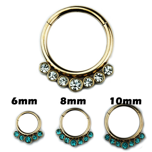 Piercing clicker setto oro