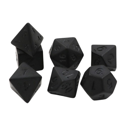 Set dadi gioco neri da - set,