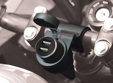 BC P12USBDUAL PRESA ACCENDISIGARI 12V + DOPPIA USB con Supporto x Manubrio MOTO