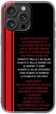 Cover tifosi Milan iPhone 16 morbida TPU coro bandito