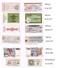 50 100  1000 LIRE  Buono