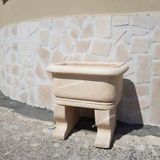 LAVANDINO FONTANA A MURO PARETE VASCA DA GIARDINO PER ESTERNO IN CEMENTO 50x35 c