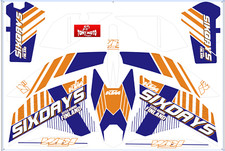 kit adesivi grafiche moto ktm exc six days finland