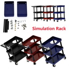 Per TRX4 SCX10 RC Crawler Simulazione Rack Carrello Manutenzione Metallo Porta Utensili