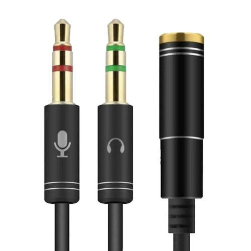 Cavo sdoppiatore audio - cavo, nero