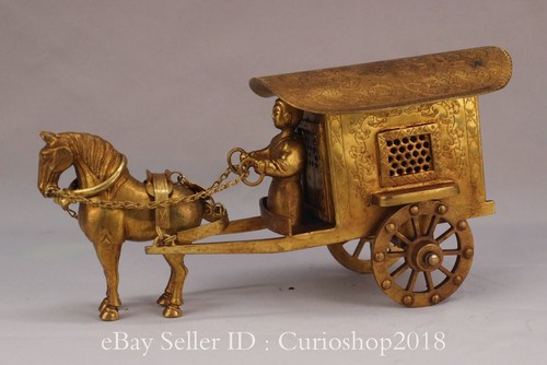 Scultura carrozza trainata - , da