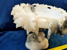 Centro Tavolo Tazza Vintage Alto Design In Alabastro, Marmo