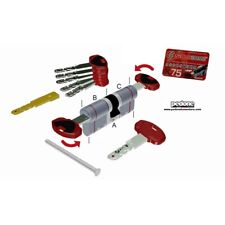 Cilindro Securemme K75 Evo Cromo Sat Modulare Frizionato 5 Chiavi + 1 Cantiere