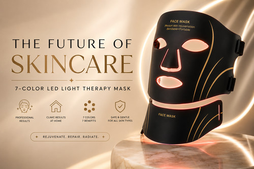 Maschera viso led - 7, colori