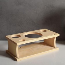 Espositore per rack in legno