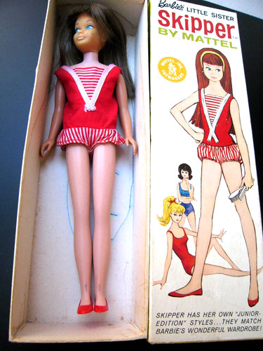 1963 barbie skipper brunette - barbie,