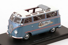 1:43 autocult VW T1 Kohlruss Samba 1955 blu/bianco