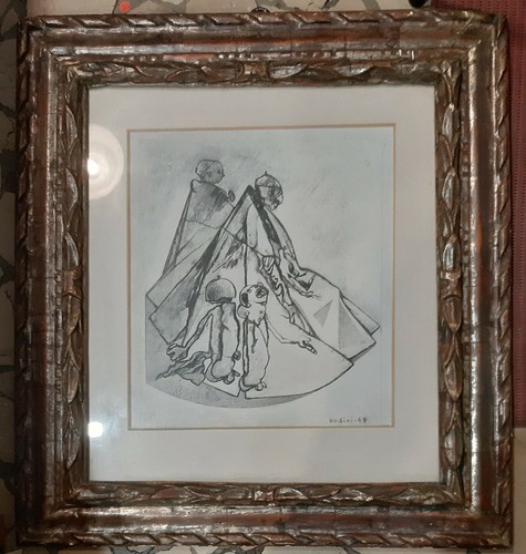 Floriano bodini papa tempera - papa,