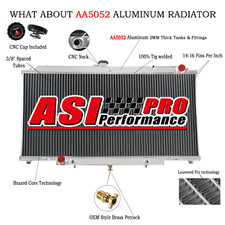 3 Rangées Radiateur Pour