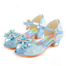 Sandali Estivi Bambina - Strass Glitter Principessa Papillon Perla Scarpe da Ballo...