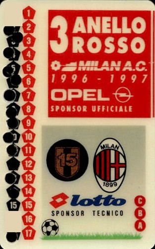 Tessera abbonamento milan - tessera,