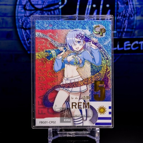Rem waifu trading card - waifu,