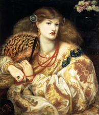 Grande quadro olio - rossetti,