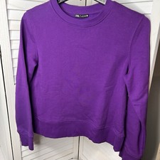 Felpa girocollo Zara viola