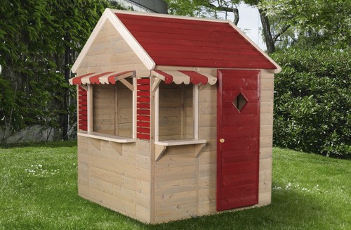 Casetta legno shop negozio - legno,