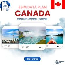 Canada eSIM da 1 GB a 5 GB |