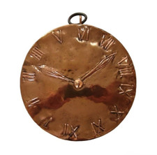 Antico stampo da torta in rame massiccio da decorazione orologio primi 900