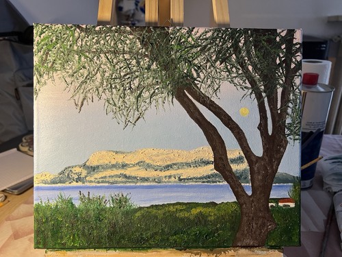 Quadro dipinto mano olio - quadro, su