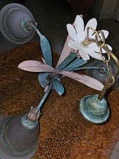 lampadario vintage ferro battuto da 3 lampadine