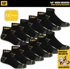 12 paia CAT CATERPILLAR WORK SNEAKER sneakers da lavoro calze da lavoro 35-50